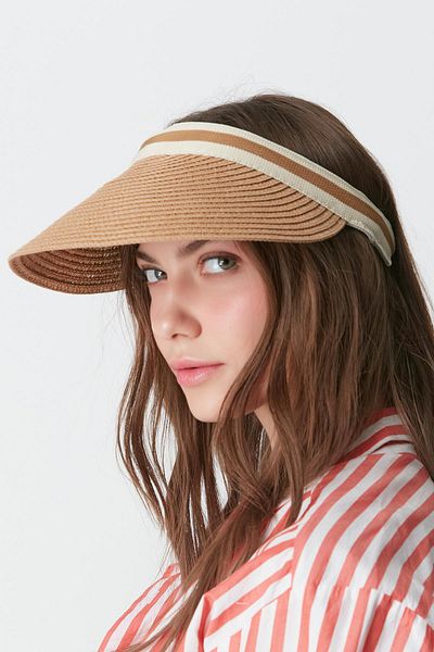 C&City Сламена плажна шапка Camel Visor - Y8200