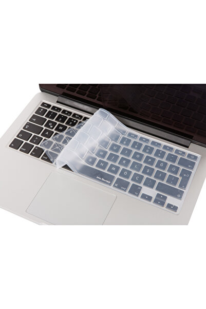 Mcstorey Macbook Kılıf Air Pro Klavye Koruyucu Türkçe Baskı (ESKİ USB'Lİ MODEL 2008-2017) A1466 A1502 Uyumlu