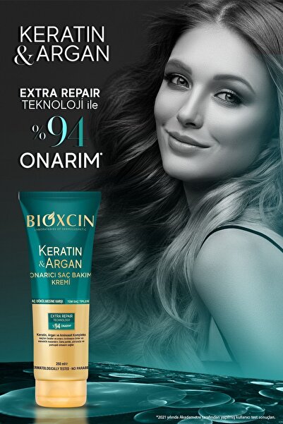 Bioxcin Keratin & Argan Onarıcı Şampuan 300ml + Kertin Argan Saç Bakım Kremi