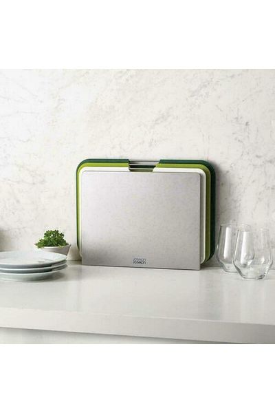 Joseph Joseph Bbt 60164 Large 3-Piece Cutting Board Set Green