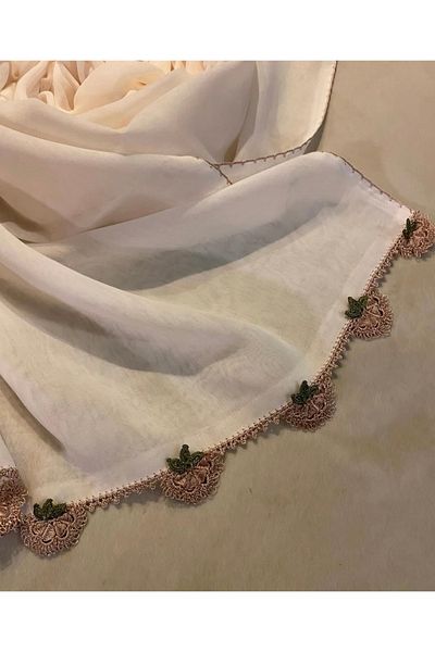 Nimet Abla Butik Hand Embroidered Shawl Hijab