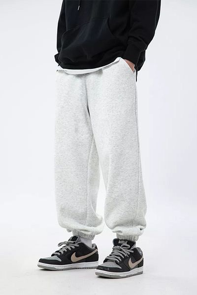 vladivosto Gray Black Baggy Elasticized Legs Loose Oversize Large Size Oversize Sweatpants