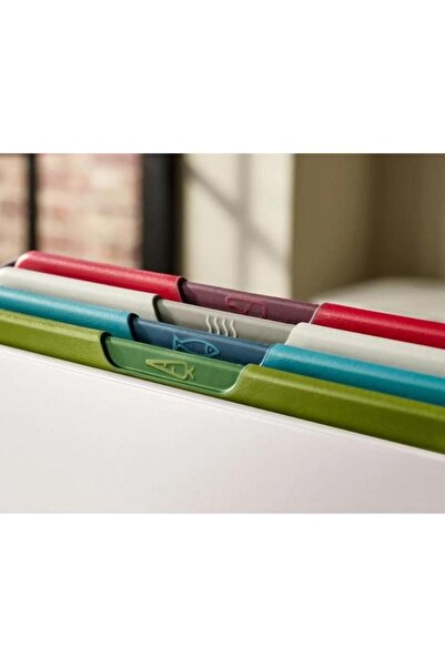 Joseph Joseph 60228 folio icon cutting board set arc white