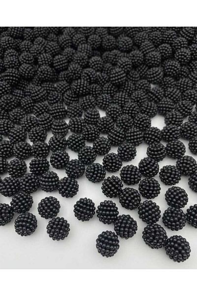 Ralp Moda 14 mm Blackberry Beads 100 Grams Average: 100 Pieces