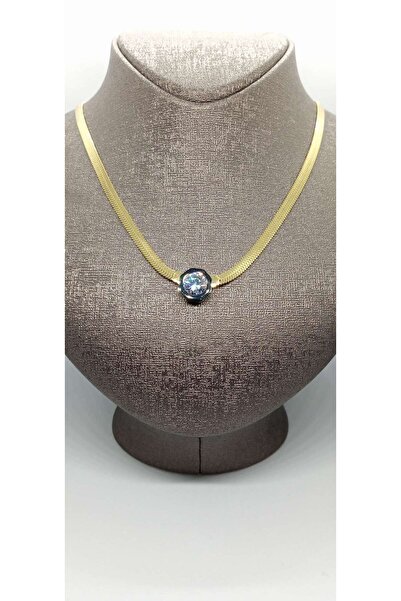 ndjewelry حجر التفاصيل شقة سلسلة قلادة الإيطالية