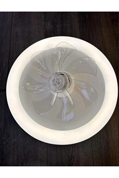 Home Hareketli Vantilatör Fanlı Led Plafonyer Ø40 cm - 3 Işık Rengi - Kumandalı