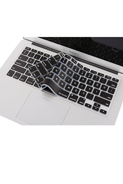Mcstorey Macbook Kılıf Air Pro Klavye Koruyucu Türkçe Baskı (US TO TR) (ESKİ USB'Lİ MODEL 2008-2017) Uyumlu