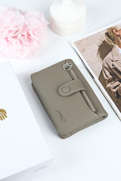 ESGUARE Kadın Hakiki Deri Tasarım Bölmeli Cüzdan