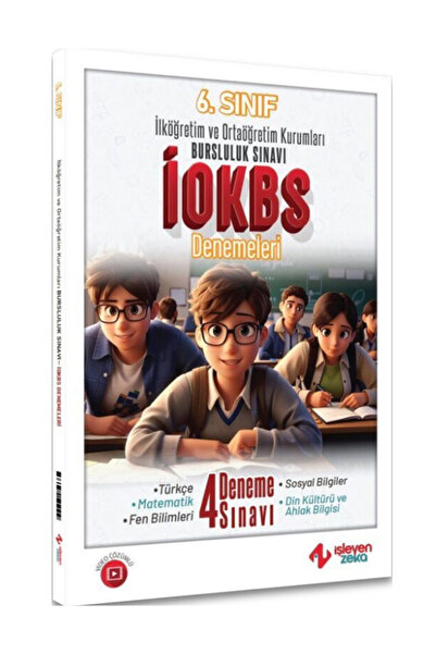 Mozaik Yayınları İşleyen Zeka 6. Sınıf Bursluluk Sınavı İOKBS 4 lü Deneme