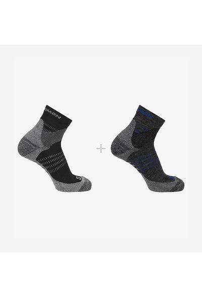 Salomon Κάλτσες LC20829 X Ultra Access Quarter 2 Pack - Μαύρο Γκρι