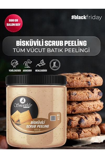 Smoothly Biscuit Flavored Revitalizing & Softening Hand, Foot and Body Care Peeling 800gr