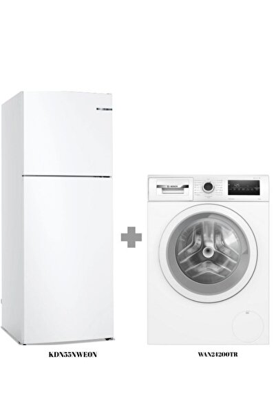 Bosch 2'li set Buzdolabı + Çamaşır makinesi (KDN55NWE0N - WAN24200TR)