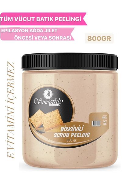 Smoothly Biscuit Flavored Revitalizing & Softening Hand, Foot and Body Care Peeling 800gr