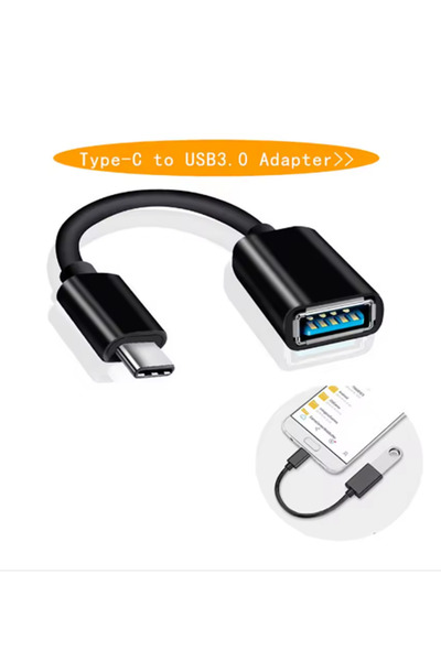Derwell Yeni 2025 Usb C Usb 3.0 Otg Kablo Type-c Erkek To Usb 3.0 Dişi Typec Otg Veri Aktarma Kablosu