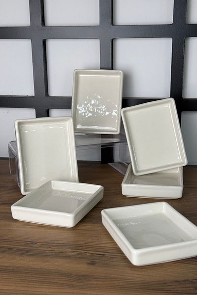 rubihome 11 cm Porcelain Breakfast and Appetizer Bowl - 6 Pieces