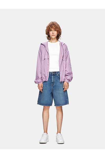 Ltb Long Sleeve Hooded Purple Jacket