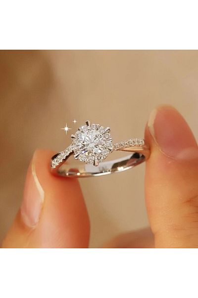 Minnoş Dükkan Zircon Elegant Ring