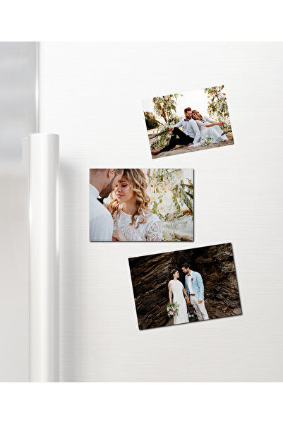 HEDİYECRAFT Kişiye Özel Fotoğraflı Magnet 5 Adet 6x9 Ebat Oval Kesim,