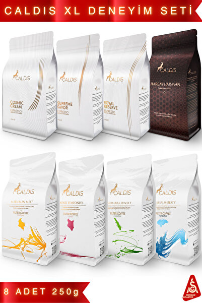 Caldis ® ® 360° Xl Kahve Deneyim Seti (3 ÇEKİRDEK ESPRESSO - 4 ÖĞÜTÜLMÜŞ FİLT...