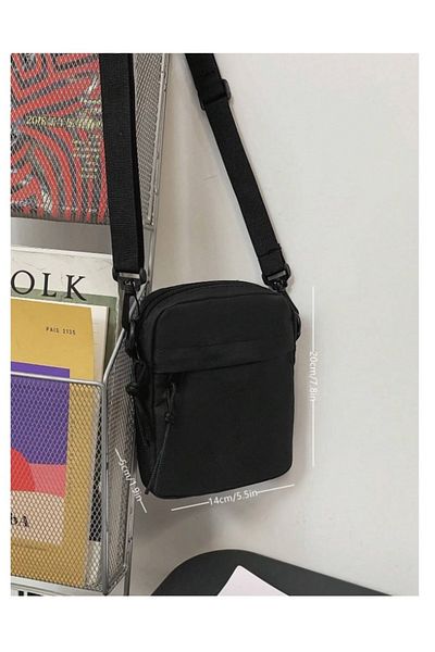 Generic Small crossbody bag with simple design and 4 pockets-casual lightweight water-resistant