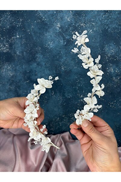 Hayalperest boncuk Mineli 2 Piece Design Magic Crown Bridal Accessory