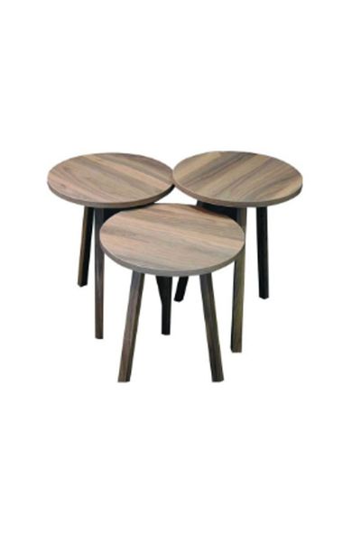 bright star Coffee table set - 3 pieces, beige, 50 x 38 cm