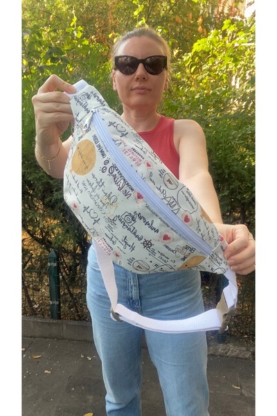 TALKING DREAMS Mottolu bel çantası