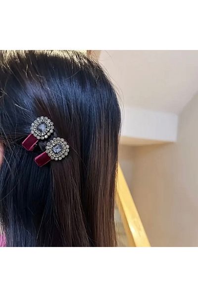 Accessories Дамска мини чанта Vanilla Avenue с бургундски ефект, кадифе и пенливо винтидж покритие, ежедневна катарама