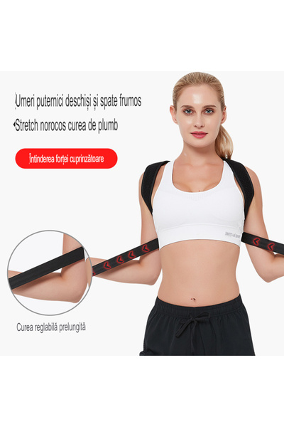 voss Corector de postura pentru indreptare spate, VOSS, coloana si umeri, S dimensiuni 70-85cm piept