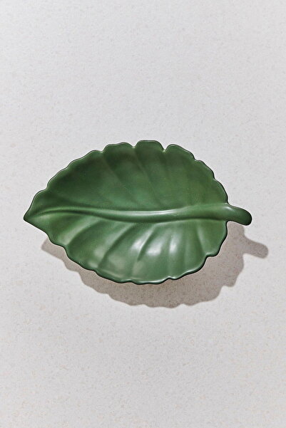 Paşabahçe Leaf 1 Ceramic Decorative Plate m