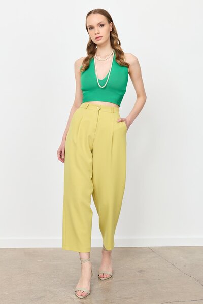 accort Beli Lastikli Relax Pantolon-Y.YEŞİLİ