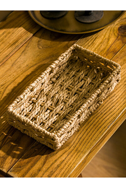 LC Waikiki Lcwk Decorative Wicker Tray 20 cm