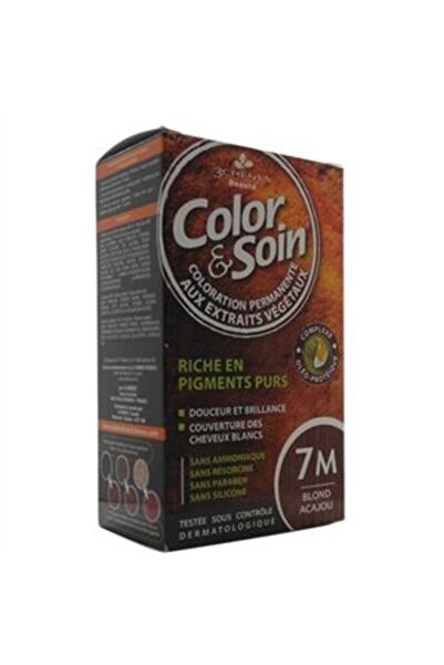 Color Soin Color And Soin Saç Boyası 7m Maun Sarısı