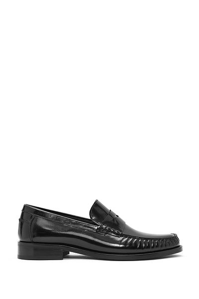 Derimod Men's Black Leather Classic Loafer 25Sfd 621122