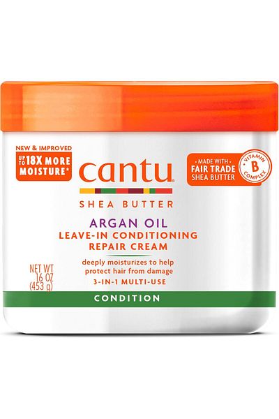 Cantu كريم العناية بالشعر وإصلاحه بزيت الأرغان 453 جرام