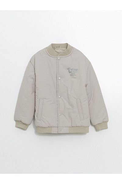 LC Waikiki Stand Collar Boy's Slim Coat