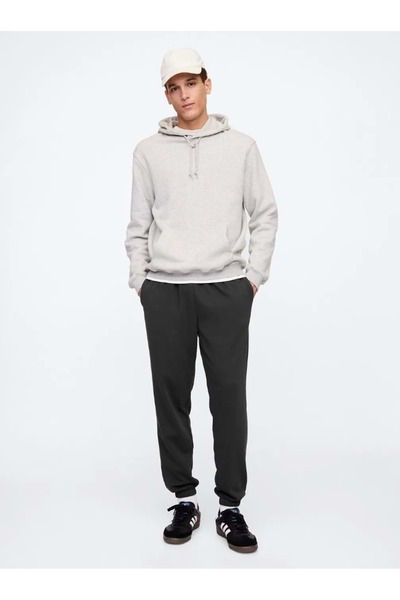 GAP V-Frch Ft Heritage Age Jogger Френски памучен плат Jogger Мъжки спортни панталони ЧЕРЕН