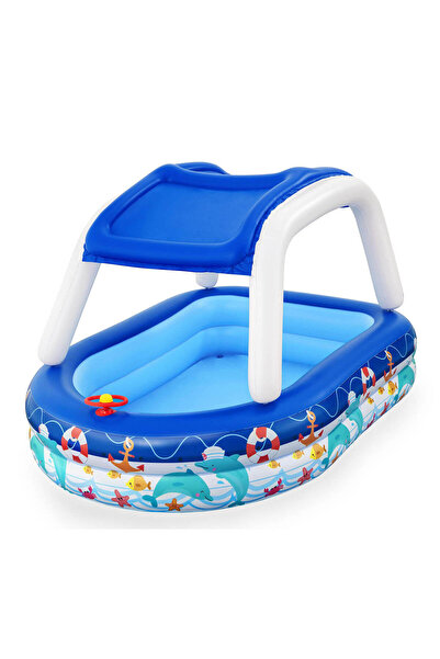 BESTWAY 2 Halkalı Tenteli Balıklı Şişme Havuz
