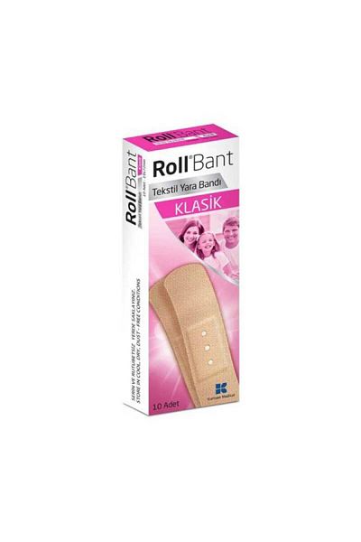 KURTSAN MEDİKAL 10 Pieces Classic Band-Aid Roll Tape