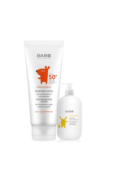 Babe Pediatric Sunscreen Spf 50 Lotion 100 ml - Bath Gel Gift