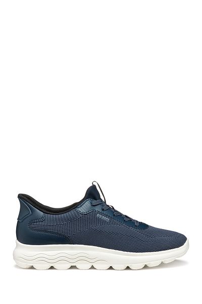 Geox Women's Stylish Green D Spherica Plus a Sneaker Knit.Te + Sy Lace-Up Fabric