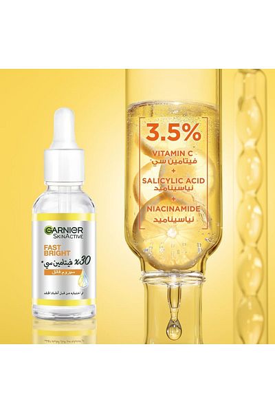 Garnier Garnier Fast Bright 30x Vitamin C Anti-Dark Spot Serum - 30ml