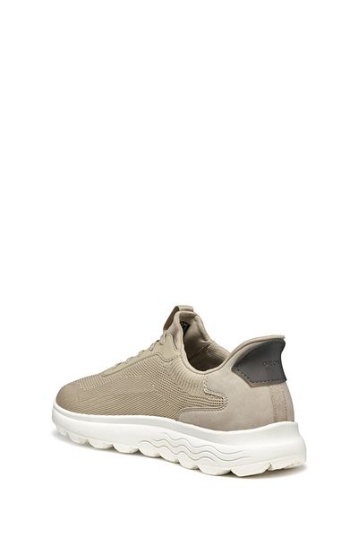 Geox Men's Beige U Spherica Plus a - Knit.Te + Sy Lace-Up Sneaker U55Mpa06Kekc5004