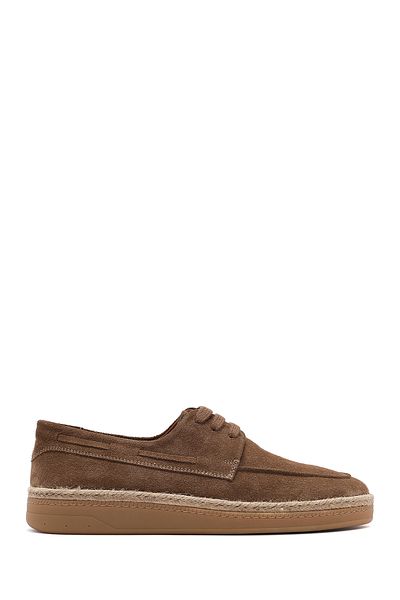 Derimod Men's Mink Lace-Up Suede Leather Casual Shoes 25Sfd 631910