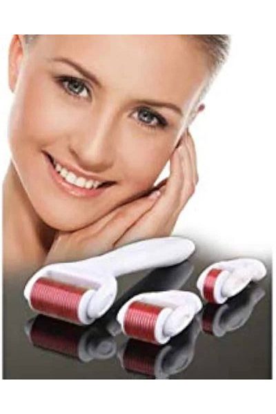 Generic مجموعة ديرما رولر 3 رؤوس باحجام مختلفة (0.5 /1.0/ 1.5 ملم) العناية بالبشرة