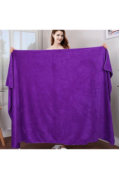 Choice 80x180cm deep purple high quality thicken Microfiber bath towel, soft high absorption and quick-dry