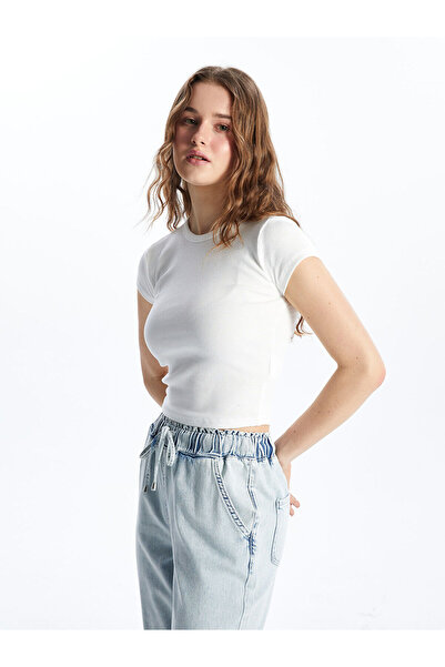 LC Waikiki Γυναικείο κορμάκι Özmarka New Season Crew Neck