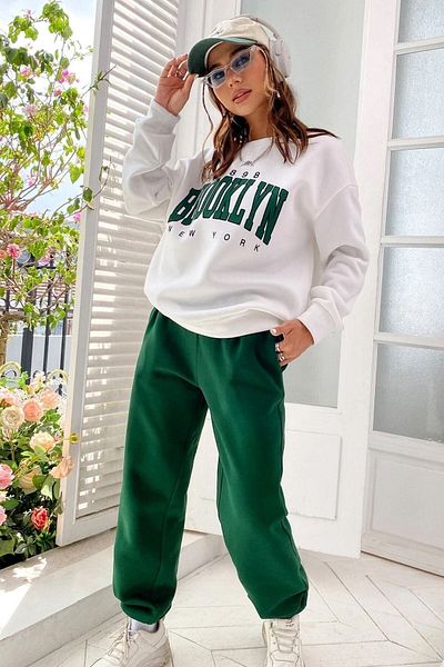 Sweetline 1898 Brooklyn Tracksuit szett Sweatshirt Jogger - Oversize Raised Bicycle Yak