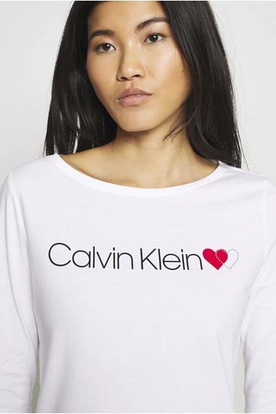 Calvin Klein Love Heart Logo Organic Cotton T-Shirt