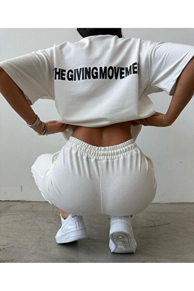 Sweetline Tricou Mișcare Pantaloni de sport Jogger- Partea de jos Imprimată P...